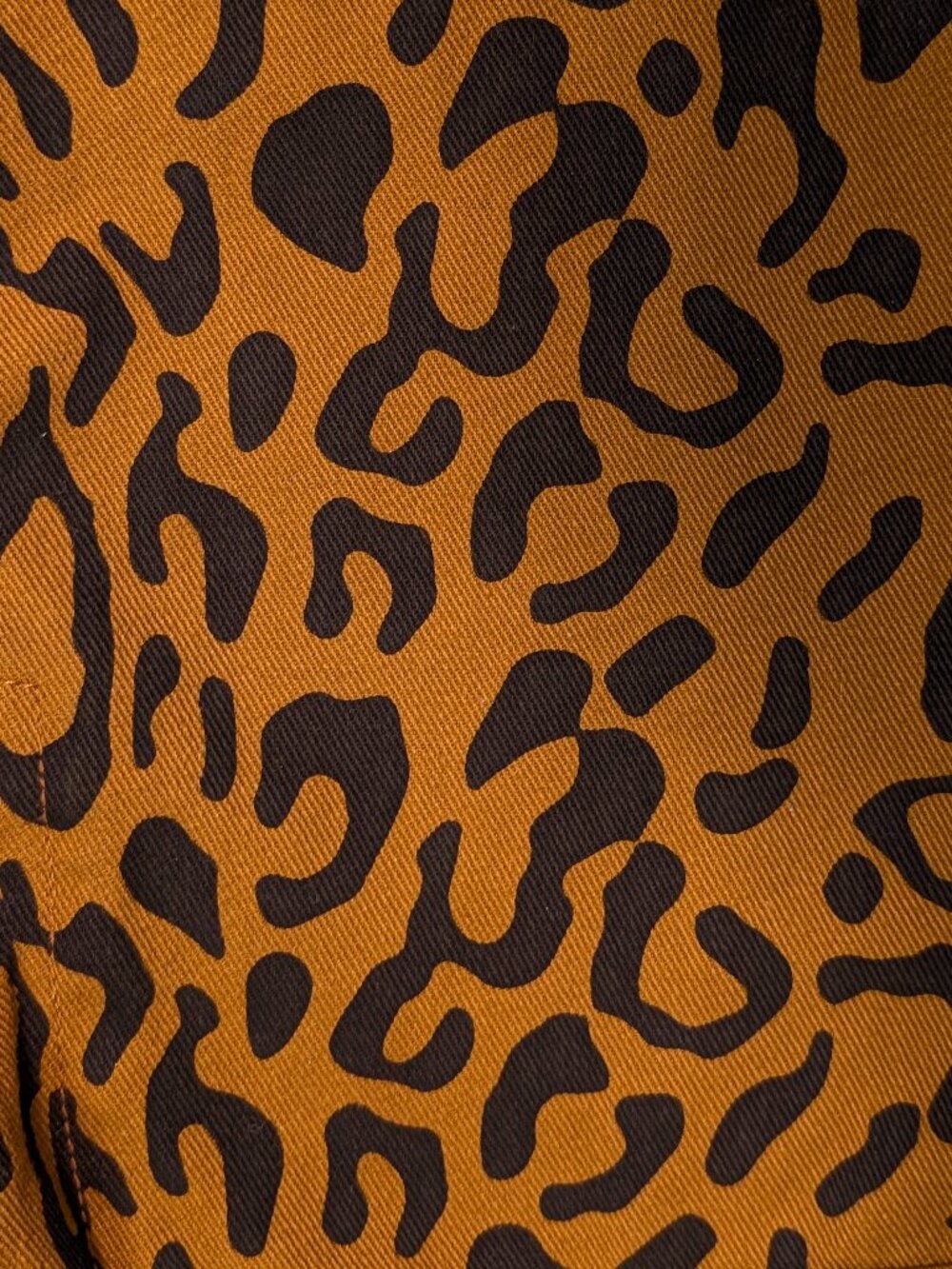 Future Collective Brown Leopard Utility Denim Shirt Dress 10 Safari Streetwear - Picture 11 of 16
